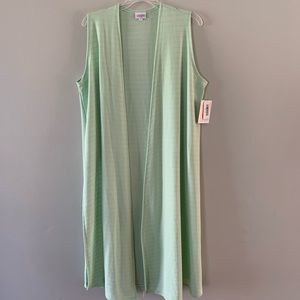 NWT LuLaRoe Joy Sweater Vest, mint green, medium